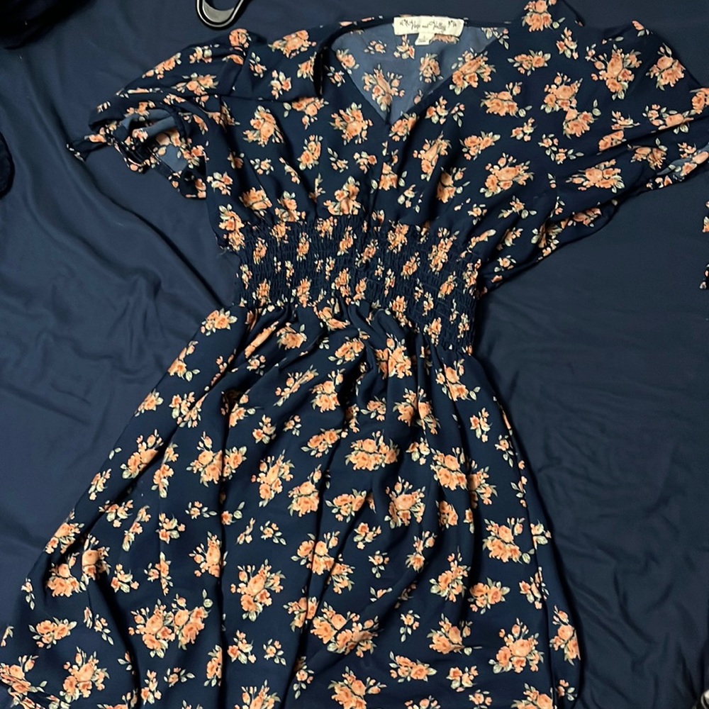 Large floral dress